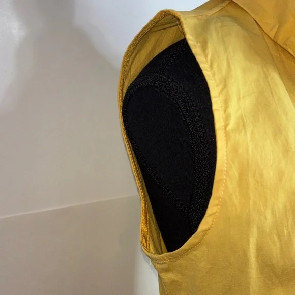 Banned Apparel Parasol Midi Dress Large Retro 50s Pinup Novelty Print Yellow - Picture 12 of 13